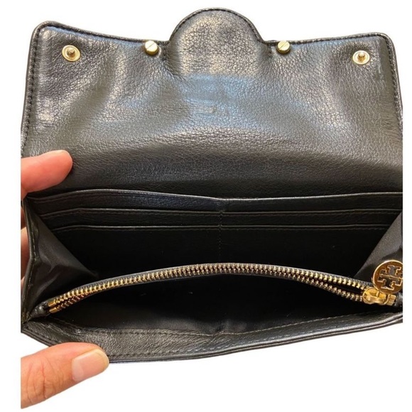 Tory Burch Black Leather Wallet - Picture 3 of 6